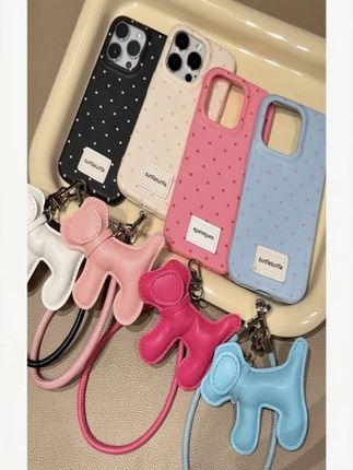 雅天立新款纯色波点狗狗适用iPhone16promax苹果1315手机壳14套2#手机壳 #这手机壳简直戳中我心巴啦 #该安排上啦