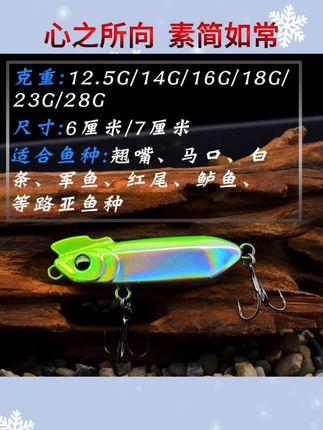 半截棍一口闷远投缓沉路亚铅笔饵适钓翘嘴鳡鱼鳜鱼异形铅笔强反应搜索鱼 一个就包邮了,不搜低抛的远泳姿大颤沉,一口闷尺寸肥#路亚假饵 #路亚翘嘴 #路亚饵