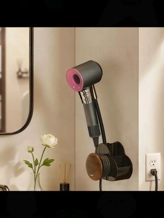 卫生间吹风机懒人支架壁挂式免手拿电吹风免打孔置物架#吹风机支架 #卫生间好物 #懒人支架 #免打孔 #居家好物