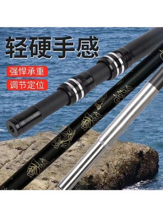碳素支架杆超轻超硬竿架炮台钓箱钓椅台钓地插伸缩定位多功能大物#碳素支架杆 #渔具用品 #钓鱼人