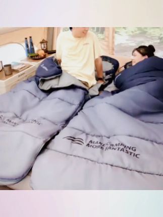 北山狼电加热睡袋成人户外露营冬季加厚防寒保暖发热毯子USB充电