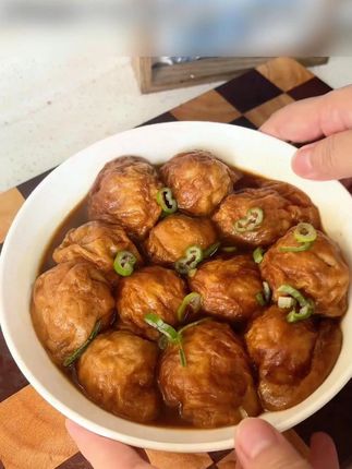 油面筋塞肉,浓油、赤酱!其实是道下饭菜!#地方特色 #大人孩子都爱吃 #备菜 #产地直发