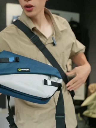 Slazenger/史莱辛格机能斜挎包男潮牌包休闲腰包男女休闲胸包升级#美包分享  #男包 #包包种草 #包包 #时尚单品