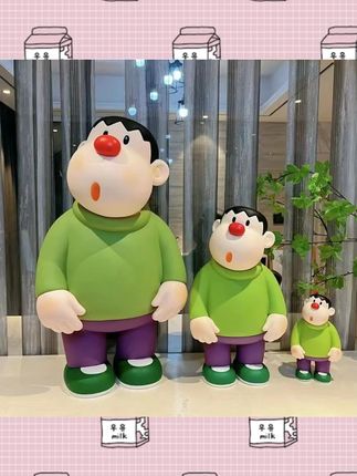 胖虎大中小三款高颜值可爱卧室玄关桌面公仔娃娃装饰生日礼物网红#胖虎公仔 #卧室装饰 #桌面公仔 #可爱娃娃 #生日礼物