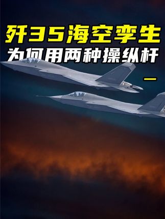 五代机歼35海空孪生,采用两种操纵杆,中央杆与侧杆有何不同 #五代机 #歼35 #操纵杆 #硬核深度计划 #军武正当燃