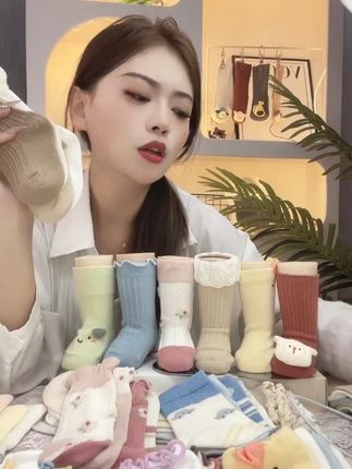 婴儿袜子春秋款0-3个月新生长筒棉男女童胖宝宝膝盖袜中筒袜秋 婴儿袜子春秋款0-3个月新生长筒棉男女童胖宝宝膝盖袜中筒袜秋冬+宝宝针织袜推荐!八号链接超柔云感棉纱款