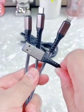 郝邵文推荐 66W超级快充一拖三数据线5A三合一充电器线适用华为typec苹果手机 #充电器 #数据线 #充电线 #快充数据线 #快充充电器