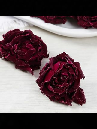 玫瑰花茶墨红玫瑰茶大朵玫瑰花冠茶食用玫瑰25g/罐装新 #郝劭文推荐 #茶饮 #玫瑰花茶 #花茶 #好喝推荐