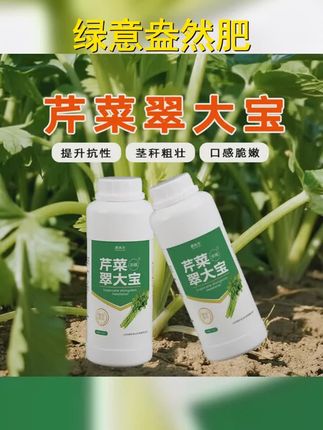 芹菜猛长!芹菜专用肥料,增粗增白拉长蔬菜嫩绿,通用芹菜速长叶面肥!