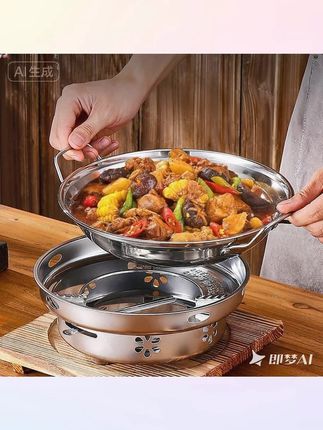 郝邵文推荐不锈钢加厚大号酒精炉固体酒精炉小火锅炉干锅炉锅仔酒精锅商用 #酒精炉 #固体酒精炉 # 小火锅酒精炉 #商用酒精炉 # 加厚酒精炉
