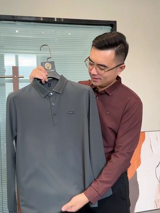 就这件 质感和上身没的说 #商务休闲 #品质男装 #翻领t恤