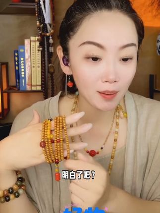 非金属木质项链 星月4mm海南老料多圈原创小众手链项链斜跨+ 超美小众款! 360 颗精挑珠饰