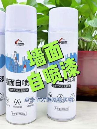 家里墙面还脏?还在为墙面发愁?这款墙面自喷漆!操作简单易上手!轻轻一喷,墙面变新,不用请工人!#墙面自喷漆 #自喷漆 #清洁墙面