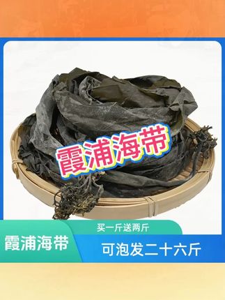 【买一斤送两斤】霞浦特产干海带片无沙厚薄海带昆布丝煲汤#海带 #海带片 #干海带 #霞浦海带