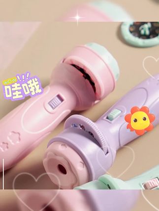 宝贝睡前不喜欢关灯,可以试试这款#投影手电 筒能投出多种卡通图案,培养孩子认知能力, 能认识很多新事物#投影灯