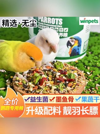 鹦鹉粮食玄凤牡丹小太阳和尚果蔬粮混合粮小型鹦鹉鸟食优选新鲜粮#鹦鹉粮食 #宠物鸟食 #果蔬混合粮 #小型鹦鹉 #宠物喂养