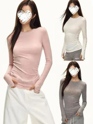 秋冬新款修身显瘦打底衫纯色长袖T恤女女装#谁穿谁好看#穿出高级感#品质女装#显瘦遮肉#百搭
