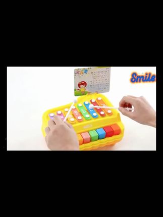 日本家用儿童八音敲琴!二合一钢琴玩具婴儿益智手敲乐器  #儿童乐器  #益智玩具  #敲琴钢琴