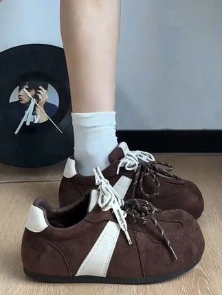 #拉夏贝尔 #女鞋 #2025秋季新款 #德训鞋 #运动休闲鞋子