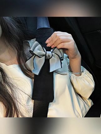 简约蝴蝶结汽车安全带护肩套女车载安全带保护套防勒车内装饰通用#汽车安全带护肩套 #女生车载用品 #防勒保护套 #车内装饰 #简约好物