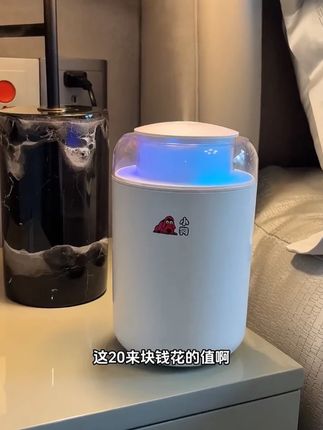 小狗加湿器大容量氛围灯喷雾静音办公室空调房#加湿器 #好物推荐