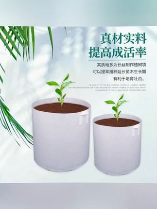 无纺布植树袋 厂家直销加厚无纺布植树袋美植袋育苗袋营养钵控根器种植袋特大号#美植袋 #育苗袋 #育苗袋 #实用工具 #方便又实用 用来种香芋爆满盆,用来种无花果长得又快又好,透气不闷根而且很实惠。