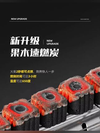 这个速燃果木炭真的好用吗#测评#速燃炭 #烧烤炭 #果木炭