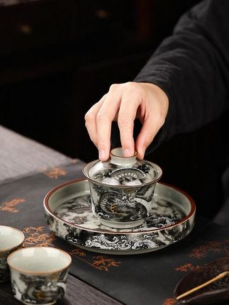 喝茶仪式感天花板|墨龙出海茶具一摆,氛围感直接到位 #茶器之美 #器物之美 #茶生活美学