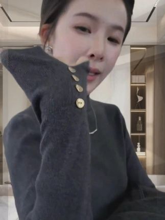 2025秋冬新款韩版简约纽扣半高领针织衫毛衣女打底衫上衣G5 #轻熟风穿搭# 简约高级感 #日常穿搭分享# 女性穿搭 #打底衫