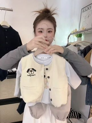 哇塞!!找到了一款超可爱的分体套装!!奶呼呼得颜色 男宝女宝都可以穿 最小有73码呦 #高品质童装 #穿搭穿搭 #春秋新款 #萌娃穿搭 #每日童装穿搭分享