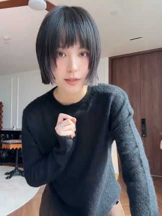 【山野】羊驼毛绵羊毛混纺百搭圆领打底上衣#跟抖音趋势榜学变美 #品质女装 #今天穿什么衣服 #休闲穿搭