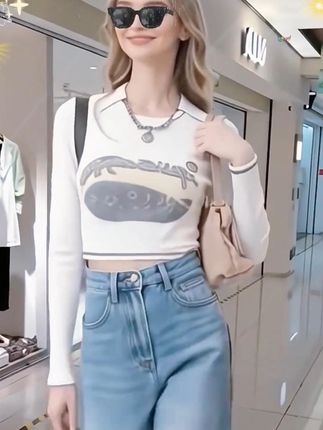 #窄版阔腿裤 加绒/不加绒 #小个子穿搭 #直筒牛仔裤女 #显高显瘦显腿长 #百搭神裤人手一条