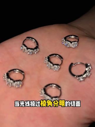 耳饰 无耳洞耳夹耳骨夹冰糖欧美耳环个性耳钉男女 blingbling的蓝色小方糖耳骨夹,无耳洞也能戴#配饰 #耳饰推荐 #饰品 #耳夹 #耳骨夹