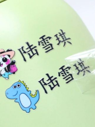 #郝劭文 定制姓名贴透明名字贴文具纸水杯透明可爱彩色防水卡通撕膜留字#姓名贴 #名字贴 #防水名字贴 #姓名贴定制