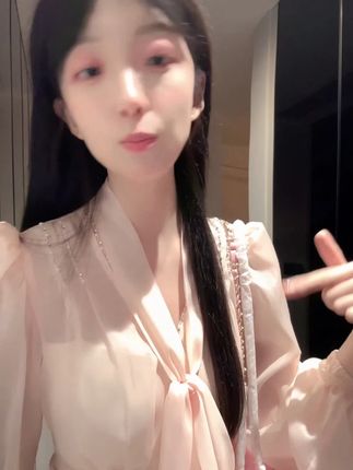 温柔千金风长款v领收腰长袖雪纺连衣裙女秋季法式复古气质裙子 #显瘦穿搭#品质女装#穿出高级感#优雅知性