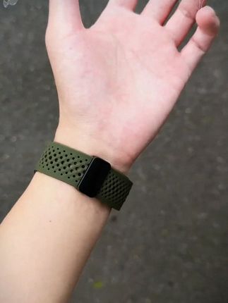 适用华为小米GT5/Watch5/S4洞洞透气硅胶表带GT4手表链磁吸折叠扣#手表 #手链 #时来运转 #好东西一起分享 #夏季必备