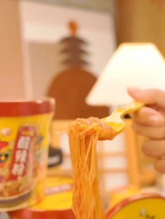 重庆风味酸辣粉115g*6桶非油炸zb #酸辣粉 #速食美食 #白象酸辣粉 #白象 #美食推荐
