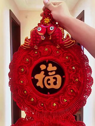 【乔迁挂件中国结】(葫芦挂饰)客厅玄关背景墙阳台走廊装饰春节挂件#春节挂件 #中国结 #乔迁挂件