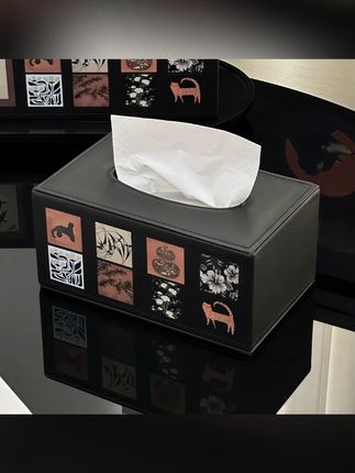 金卡佰皮革纸巾盒家用客厅茶几中古风遥控器收纳盒餐厅高档抽纸盒#皮革纸巾盒 #中古风收纳 #茶几纸巾盒 #餐厅用品 #家居装饰