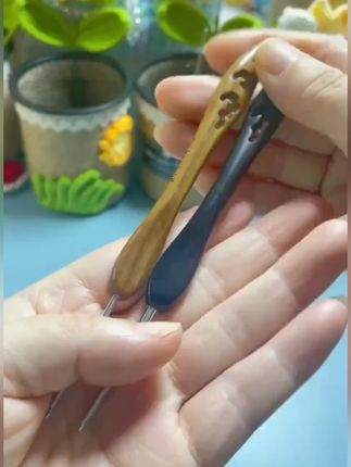 范士黑檀木手柄不锈钢针头纯手工家用钩针编织玩偶围巾diy工具#钩针 #家用钩针 #不锈钢针头 #编织钩针 #钩针推荐