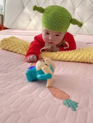 宝宝玩具翻滚小猴子自从买了天天玩的好开心还能练习抬头爬行 #玩具