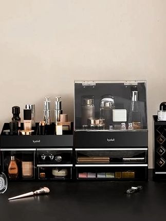 化妆品收纳盒口红桌面护肤品多层分格大容量收纳箱置物架#收纳盒 化妆品收纳盒#收纳神器 好物推荐#好物分享