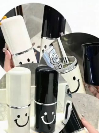 #洗漱杯套装  #收纳盒  #牙刷收纳盒  便携式旅行洗漱杯套装漱口刷牙杯牙缸牙具牙刷收纳盒#牙具收纳盒  #刷牙杯