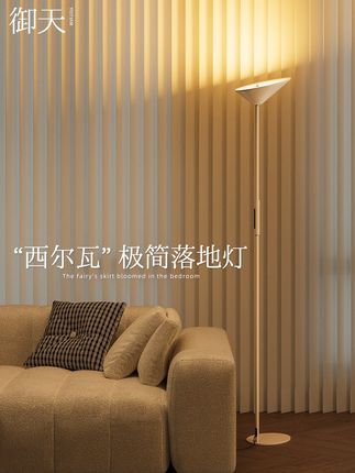 黑杆如直线镌刻空间,斜罩似三角定格美学, 西尔瓦落地灯,让质感在极简中生长~ #西尔瓦 #落地灯 #极简风 #高级感 #灯具分享