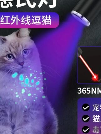 郝劭文推荐 伍德氏猫藓灯猫尿 照猫癣灯逗猫激笔光 红外线逗猫咪玩具解闷神器, #紫光灯 #紫光灯推荐 #猫藓灯 #激光笔 #激光笔推荐