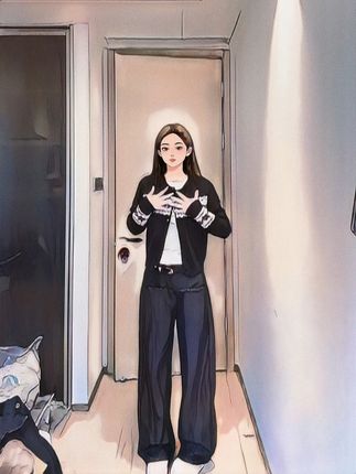 Jennie同款出街 背后数字拉链宽松韩系美式街头风针织毛衣 #ootd穿搭#穿出高级感#今天穿什么#小众设计感#轻奢女装