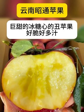 巨甜的冰糖心的丑苹果,好脆好多汁! #丑苹果 #冰糖心苹果