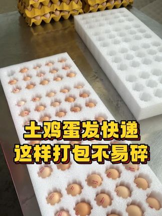 土鸡蛋发快递,用珍珠棉鸡蛋托打包不易碎 #土鸡蛋包装 #鸡蛋包装 #鸡蛋包装盒 #好物推荐 #鸡蛋包装盒快递专用