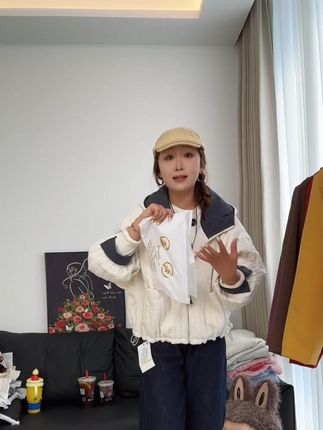 大码欧货开衫薄棉外套女短款秋季2025新款宽松休闲夹克开衫棒球服#大码欧货开衫 #微胖穿搭#穿出高级感#时髦精#棒球服
