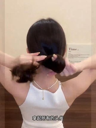 韩式设计感叶片麦穗鲨鱼夹百搭高级感发卡后脑勺发抓布艺头饰 #头饰发饰# 小众设计感 #抓夹# 简单发型